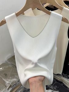 High-quality Summer Fashion V-neck Icy Silk Vest
