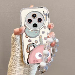 Cute Cartoon Bear Mold Full Cover Anti-Fall Protective Case for Vivo X200Pro Mini X100Ultra Y300Pro S19 Phones Seamless Design