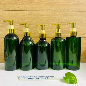 Chai lọ nhựa có vòi nhấn cao cấp 300ml màu xanh Đủ kiểu dáng/đủ kiểu vòi.. Đựng dầu gộisữa tắm-Hàng đẹp-Chất lượng