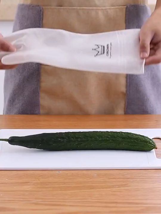 Dish Washing Rubber Gloves Kitchen Waterproof Washing Vegetables Fruit ...