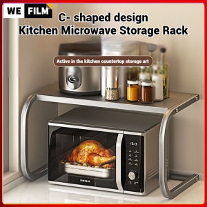 Kitchen Storage Rack Thickened Microwave Oven Floor Bracket Storage Rack Multifunctional Household Kitchen Accessories Storage Rack