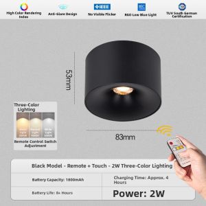 DENGFU | Wireless Remote Control Magnetic Easy-Install Downlight