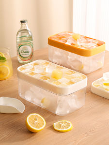 Large Capacity Silicone Ice Tray Storage Box with Lid Refrigerator Ice Cube Maker Kitchen Cooking Utensils Bear Valley Group