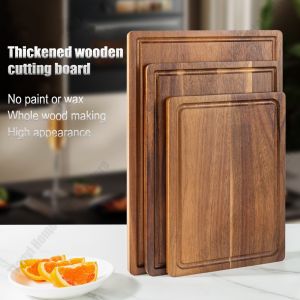 Acacia Wood Cutting Board Thickened Chopping Board Home Large Size  for Cutting Meat Vegetables Fruit and Cheese Kitchen tools