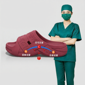 BUYANGSI | Arch Support Slippers Slip-Resistant Odor-Control Long Standing Indoor Home Slipper