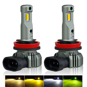 (2 PCS) New Arrival Super Bright LED Fog Light Bulb For Car H8 H11 H16JP H10 9005(HB3) 9006(HB4) H27(880 881) Driving Fog Lamp(Golden Yellow/Lime Green/6000K White/Warm Yellow)