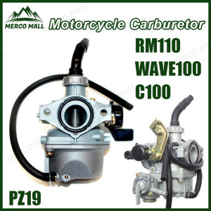 Keihin Carburator C100 / Rusi110 / Wave100 / Dream (19MM) Carburator Carburetor PZ19 with Gas Hose for WAVE125/XRM125/WAVE125X/DREAM125/SUPRA X125/KARISMA/FU NEO FUTURE125