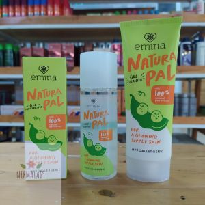 Emina Paket 3in1 Natura Pal Series (GEL CLEANSER 100ml+Gel Moisturizer 20ml+TONER ESSENCE 100ml)paket skincare emina natura pal/pembersih wajah/pelembab wajah/sabun majah emina/toner emina/paket lengkap emina/emina skin care wajah glowing/pencerah wajah
