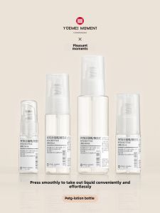 Portable Press-On Liquid Cream Bottle Travel Size Foundation Serum Eye Cream Sample Vial Beauty Tool Empty Bottle for Business Trip