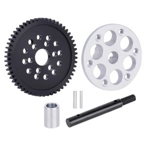 56T 32P Spur Gear Slider Eliminator Kit for SCX10 Vanquish VS4-10 1/10 RC Crawler - Delrin Gear Quiet Fits SCX10 Gearbox