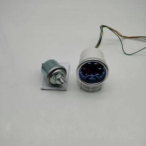52mm Smoke Len Racing Gauge Turbo Boost Gauge Tachometer Oil Temp Meter Water Temperature Oil Pressure Gauge voltmeter For 12V