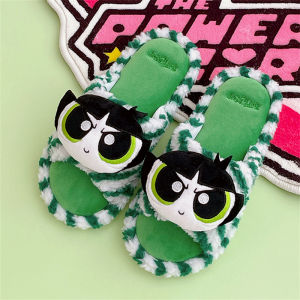 Dép Lười Nhung Dễ Thương Warner Fly Bé Gái Cartoon Home Flat Casual Dép Nữ Đế Bằng Thời Trang Thường Ngày Dép Lười Nhung