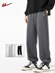 Warrior | Autumn Winter Fleece Lined Mens Straight Leg Loose Casual Pants