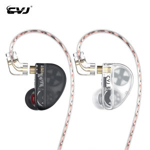 CVJ Konoka Earphone 3D Audio 3-unit Hybrid 1DD + 1BA + 1 Vibrating Inner Ear Wired Earbuds Audiophile HIFI Music IEMs Headphones Sports Game Tuning Switch Headsets 0.75mm 2PIN Detachable Cable Monitors For Smartphones Players Tablets Laptops Computers
