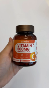 Estalife Vitamin C 500mg Daily Dose | Immune Support | Antioxidant | 60 Veg Capsules