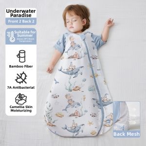 JoynCleon | Bamboo Cotton Newborn Integrated Sleep Sack