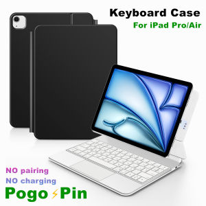 Smart Pogo pin Maigc Keyboard For iPad Pro 11 inch 12.9 6th 5th 4th Air 13 2025 M3 M2 M4 2018-2022 Case Cover Direct Connection