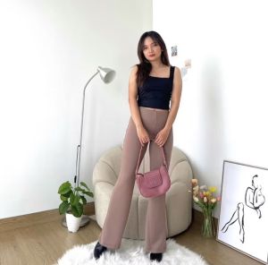[NEW ARRIVAL] FLARE PANTS-KULOT HIGHWAIST CUTBRAY WANITA SCUBA PREMIUM