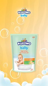 Kodomo Baby Top To Toe Hair & Body Wash Baby Bath Antibacterial With Aloe Vera Lembab Hingga 12 Jam