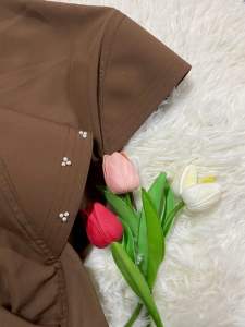 ผ้าคลุมกุลยะห์ขอบกุ้นไซต์2XL