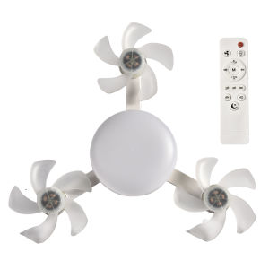 E27 Drone Fan Light with LED Lantern Remote Control Ceiling Fan Light  50-60W Drone Shaped Fan Light for Living Room Study