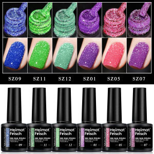 Bộ 6 Sơn Móng Tay Gel Lấp Lánh Halloween Bắt Mắt Dùng Cho Tiệc Tùng Bộ Sơn Móng Tay Acrylic Copolymer Mỗi Màu 7ml