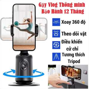 Gimbal Xoay 360 Độ Bắt Chuyển Động P01 Giá Đỡ Gymbal Chân Cao 2.1M Tự Chuyển Động Theo Khuôn Mặt Quay Video 360° - Không Cần Cài App