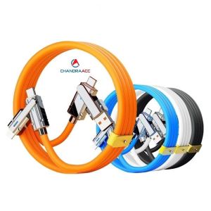 KABEL DATA 120W 4IN1 KABEL CHARGER DATA CABLE USB TYPE C TO TYPE C LIGHTING KABEL DATA SILIKON SUPER FAST CHARGING