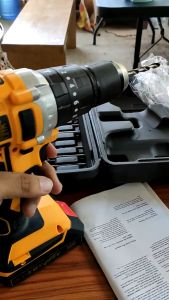 DEWALT Original Cordless Drill Heavy Duty Power Tools Set Portable Cordless Impact Drill Screwdriver With Free drill bit