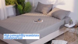 [COD] 100% Waterproof rhomboid Bed Sheet Mattress Protector Cover Single/Double/Queen/King Size