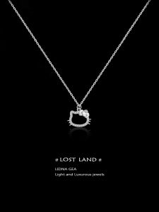 Dây Chuyền Bạc Nguyên Chất 999 Thiết Kế Theo Phong Cách Kt Dành Cho Nữ Mặt Dây Chuyền Hình Mèo Dễ Thương Dây Chuyền Xương Đòn Quà Tặng