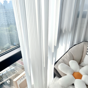 haidms | Light-transmitting Privacy Sheer Curtain Voile Striped Design