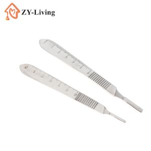 1Pcs Dental Surgical Scalpel Handle #3 # 4 Stainless Steel Thickened Knife Holder
