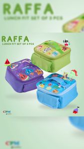 Rafa Lunch Fit Set Of 3 Pcs / Tas Bekal Makanan Praktis