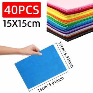 Felt Fabric For DIY Crafts Sewing Art Projects Soft Non Woven Felt Sheets Colorful Handmade Material Home Decoration Supplies