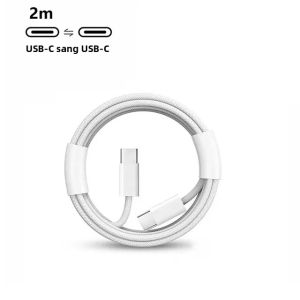 Bộ Chuyển Đổi Sạc Nhanh 35W PD USB-C Cho iPhone 16/15 Pro Max Samsung Huawei - Bộ Sạc Cáp Điện Thoại Sạc Nhanh Loại C