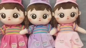 Dreamtoys96 Boneka Jamur Smile Printing Boneka Jamur Spandex