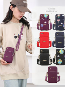 Womens Crossbody Mini Bag Summer Multi-use Mobile Phone Arm Wallet Handbag Outdoor Neck Hanging Phone Bag Sport Style
