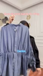 Atasan Blouse Wanita Tiara Bahan Polo Linen