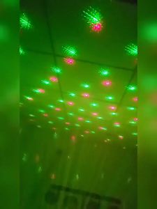 【Local Delivery】Vimite Disco Stage Laser Light Music DJ Voice Control Colorful RGB Party LED Projector Lamp with Remote Control for Room Birthday Atmosphere Christmas Wedding KTV Bar Decoration