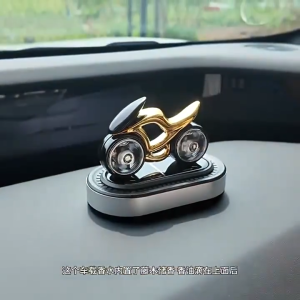 Parfum Pajangan Dashboard Mobil motif Sepeda Motor tenaga surya Car
