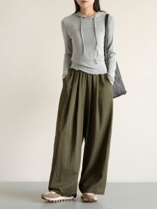 Autumn Version Wide Leg Pants Childrens Clothing Female Kids Pants Ladies Long Leg Pants Mid-Term Spring Autumn Style