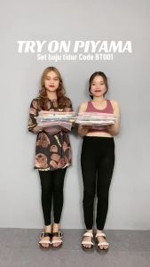 Onefashionmall Baju Tidur Dewasa Wanita 2022 Kekinian Korea Lengan Pendek CP Dewasa Pakaian Piama Kartun Karakter Pajamas BT001