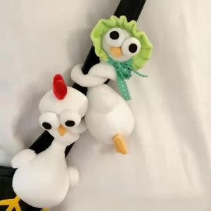 43cm Creative Long Neck Cute Pendant Decoration Plush Toy Birthday Gift Decoration Funny Bag Pendant Hanging Decor