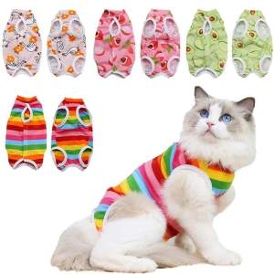 Cat Weaning Sterilization Suit Small Dog Cats Jumpsuit Anti-lick Recovery Clothing After Surgery Pet Care Clothes