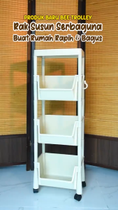 NAPOLLY Bee Trolley - Rak Susun Serbaguna Modern & Praktis
