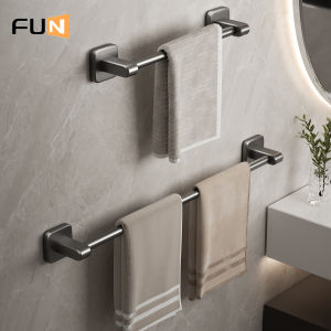 Towel Rack Toilet Perforation-Free Wall Hanger Bathroom Towel Single-Bar Double-Bar Toilet Toilet Storage Rack