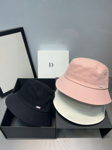 Cute Letter Bucket Hat Summer New Style Versatile Warm Face Slimming Ear Protection Face Covering Cotton Fishing Cap for Women