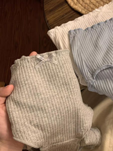 [South Korea Yuini Accessible Luxury] Young Adult Underwear Antibacterial Crotch Mid-High Waist 2024 New Arrival Plus Size Briefs Shorts