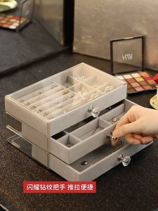 4 Living Dustproof Jewellery Organizer Ring Necklace Rings Cosmetic Storage Box Jewelry Box Jewelry Display Drawer